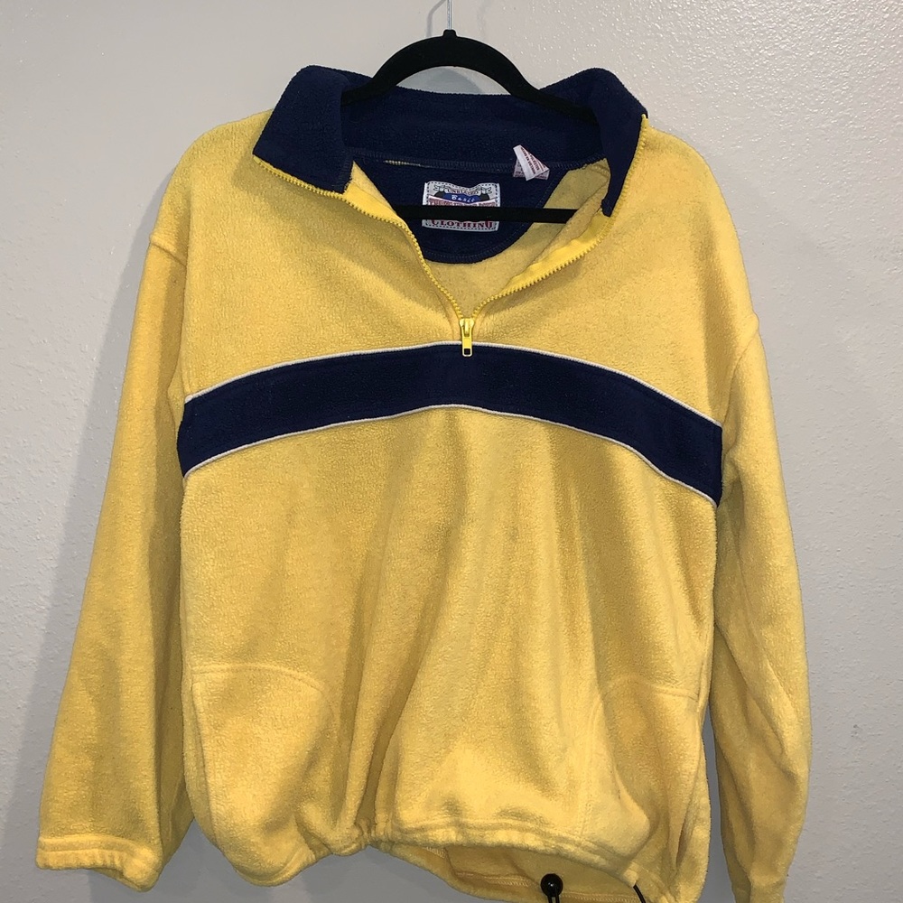 Yellow Fleece Jacket/Quarter Zip